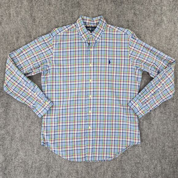 Ralph Lauren Other - Ralph Lauren Shirt Men Medium Classic Fit Madras Tartan Plaid Casual Button Down